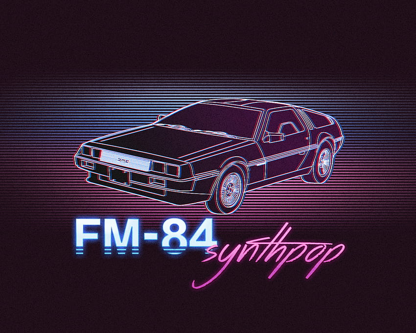 FM 84 DeLorean by LostSteph [] for your , Mobile & Tablet. Explore 84 . Trippy Space , Black Widow , Island Background, 80s Car Aesthetic HD wallpaper