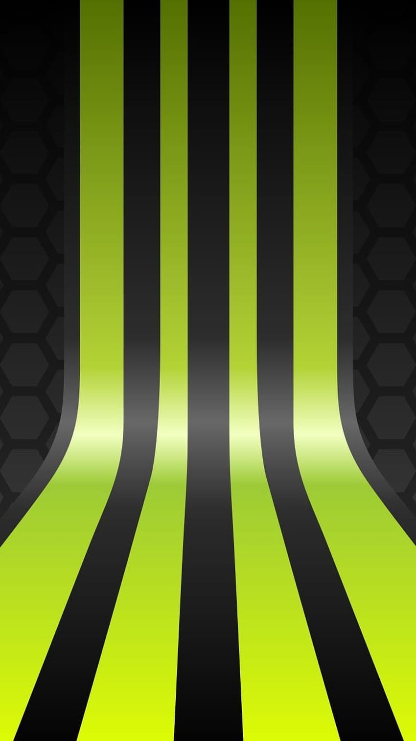 Lime Green Stripes e Dock Papel de parede de celular HD