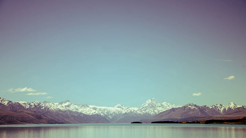 Nature, Sky, Mountains, Sea, Horizon, Lake HD wallpaper