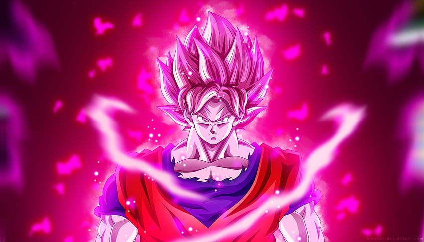 Goku, Super Saiyan, Kaioken Biru, anak laki-laki anime Wallpaper HD