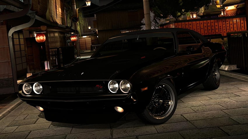 Muscle Cars Classic Black Dodge Challenger R T, Old Dodge Muscle Cars ...