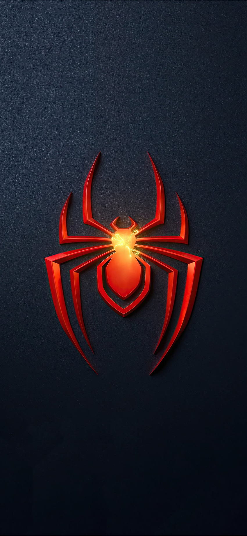 spider man miles morales logo del juego ps5 fondo de pantalla del teléfono