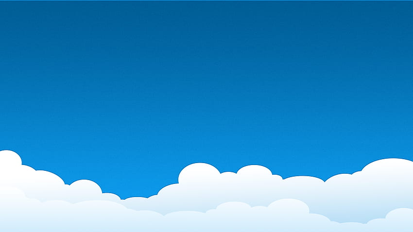 Облак, анимационно небе HD тапет
