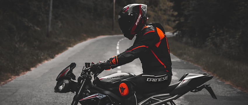 motorcycle, motorcyclist, bike, equipment, helmet dual wide background, Motocross Helmet HD wallpaper