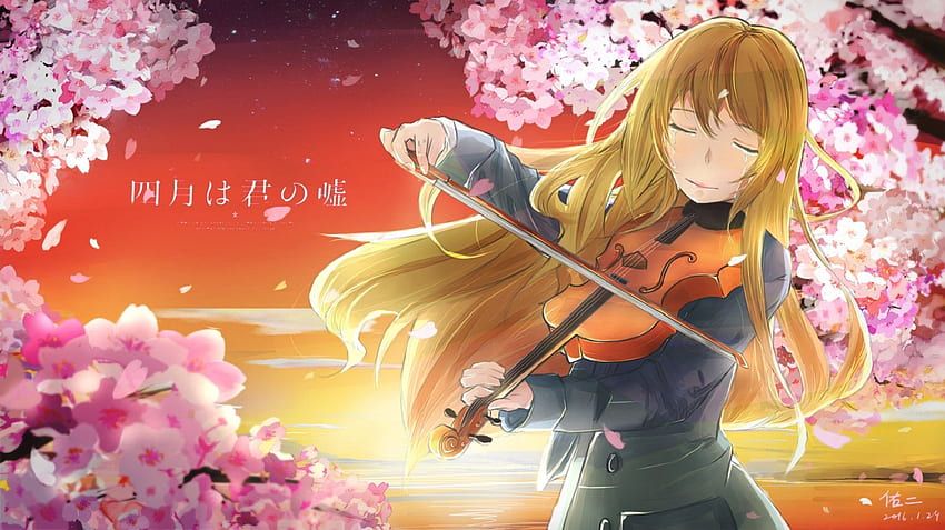 Anime Your Lie In April Kaori Miyazono . Your Lie in April HD wallpaper |  Pxfuel