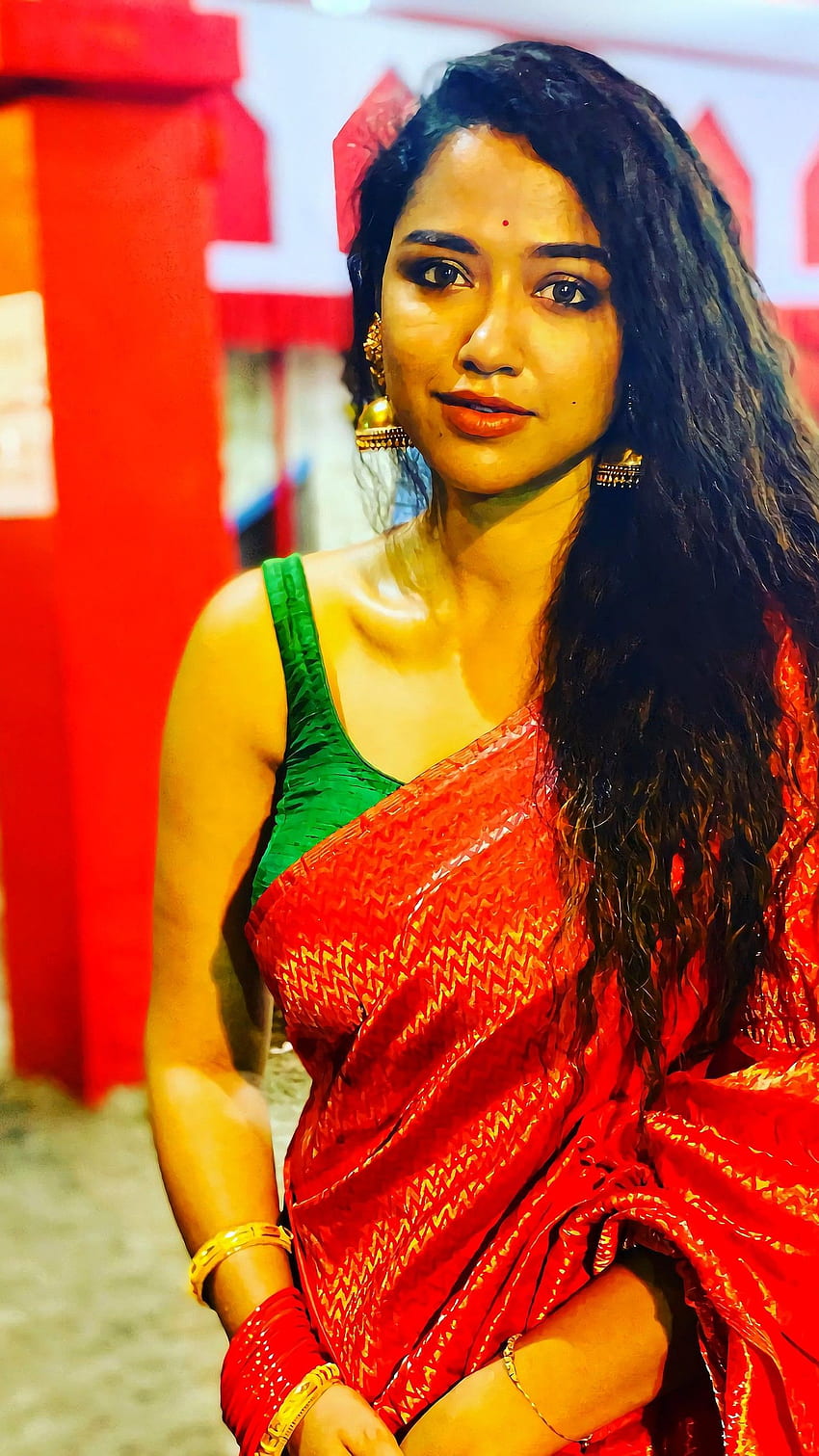 Sohini Sarkar, bengali actress, saree beauty HD phone wallpaper ...
