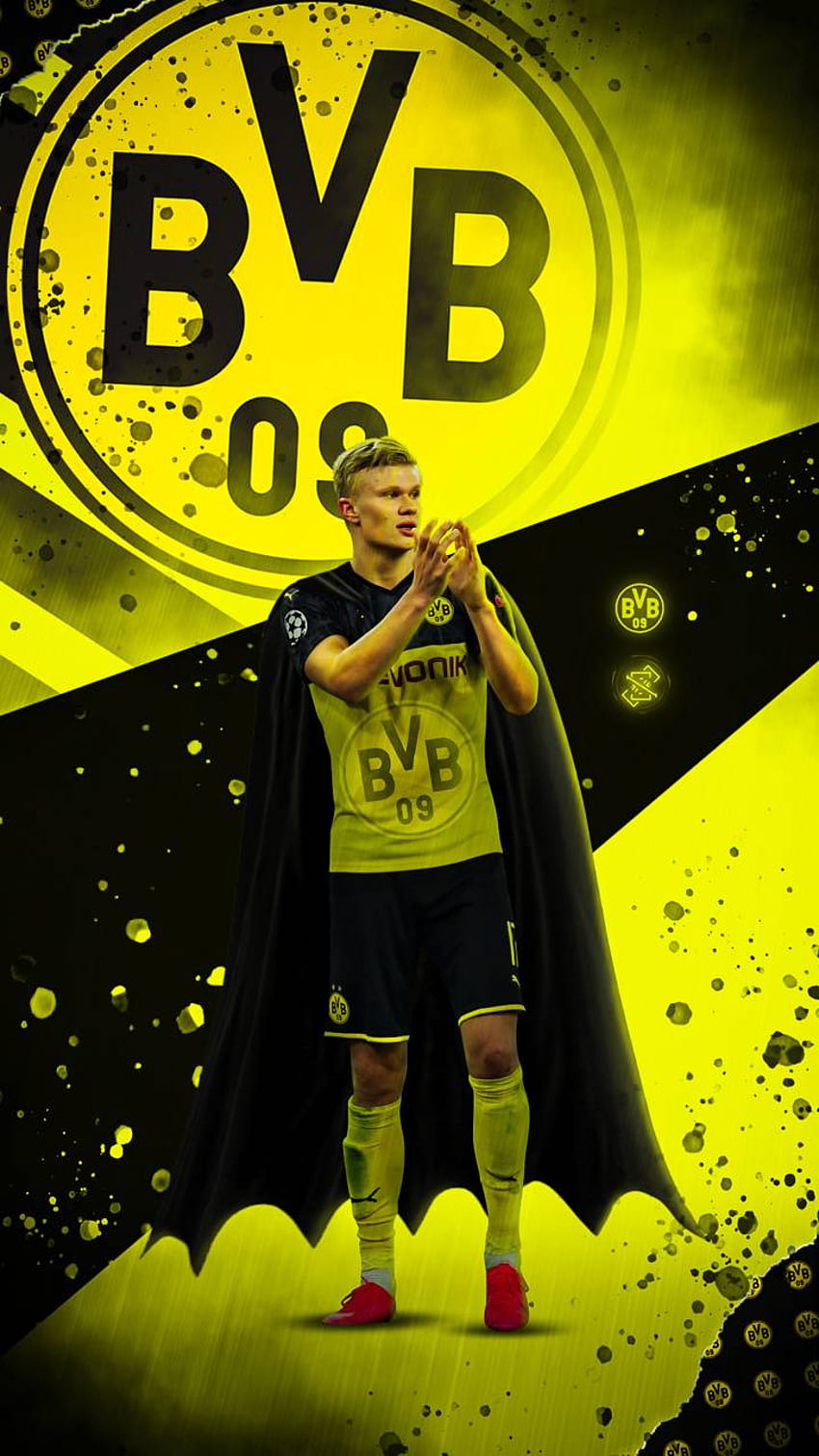 Haaland Dortmund, BVB Dortmund Fond d'écran de téléphone HD