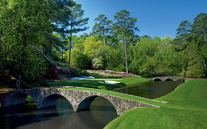 Background: Augusta Golf Background, Golf Course HD wallpaper