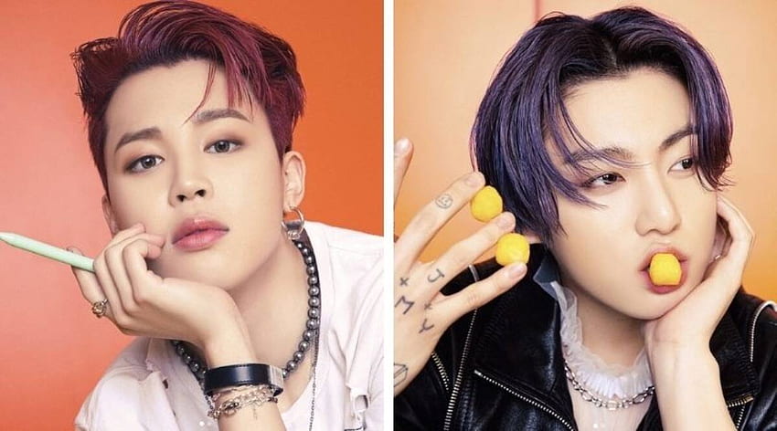 Das neue Butter-Konzept von BTS bricht das Internet, Fans nennen Jimins rote Haare „überlegen“. Unterhaltungsnachrichten, The Indian Express, Jimin Purple Hair HD-Hintergrundbild