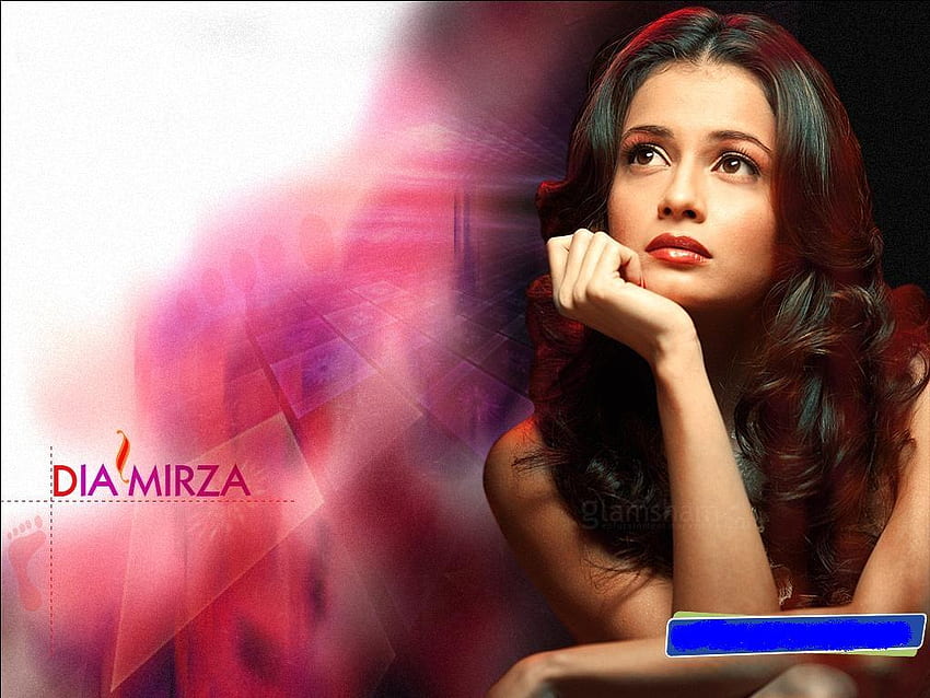 dia mirza, looking, color, face, girl, models, people HD wallpaper