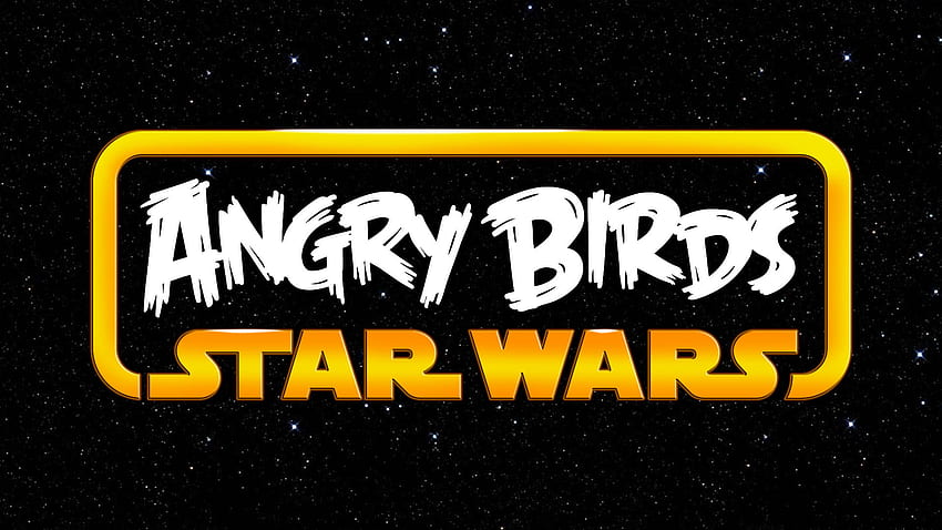 Лого на Angry Birds Star Wars, космически фон HD тапет