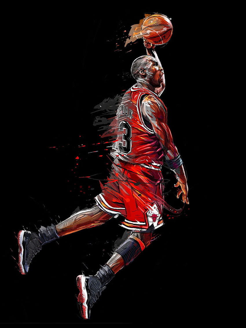Arte do fã de Michael Jordan - -, Jordan Basketball Papel de parede de celular HD