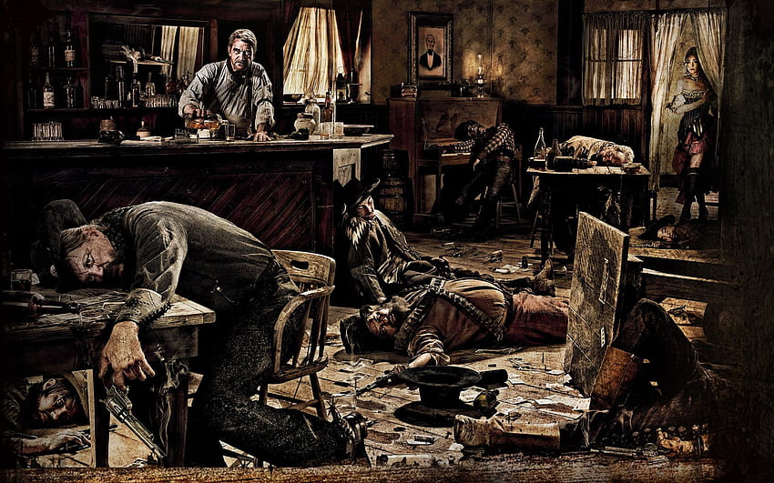 Old West (1920×1200). Western Saloon, Western Artwork, Cowboy, Western Gunfight HD wallpaper