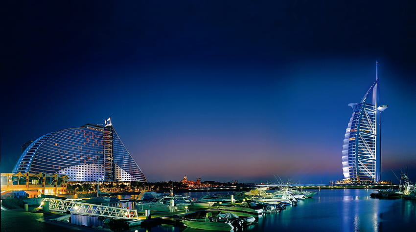 Dubaj, miasta, morze, emiraty Tapeta HD