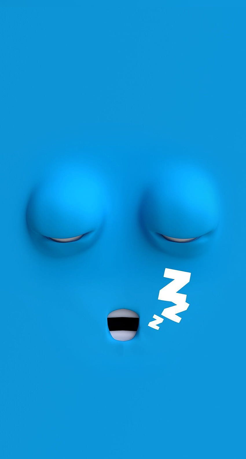 Emoji pełne, emotikony niebieskie Tapeta na telefon HD