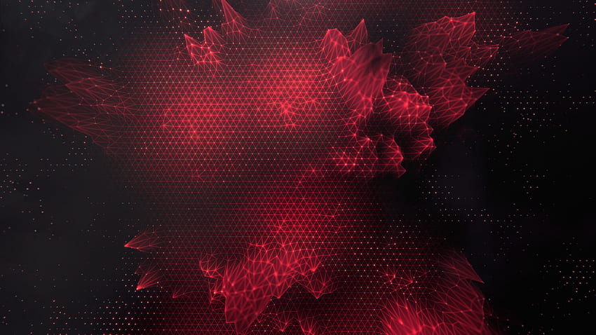 Low Poly Red Triangle Art Abstract, , Background, and, Red Polygon Fond d'écran HD