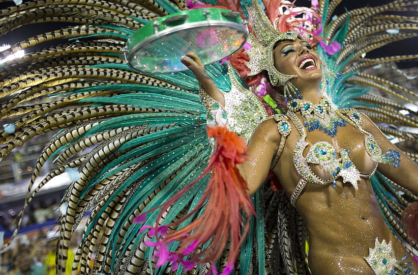 Karneval in Rio Std. Karneval in Brasilien, Karneval in Rio, Karneval HD-Hintergrundbild