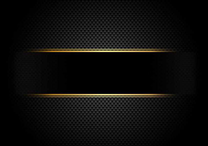 Kohlefaserhintergrund und -textur und -beleuchtung mit schwarzem Etikett, Goldkohlefaser HD-Hintergrundbild