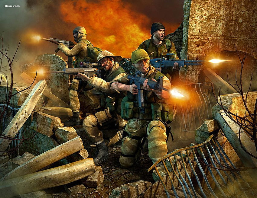 US troops in Iraq, First Gulf War. First Gulf War Art, Us Military Art HD wallpaper