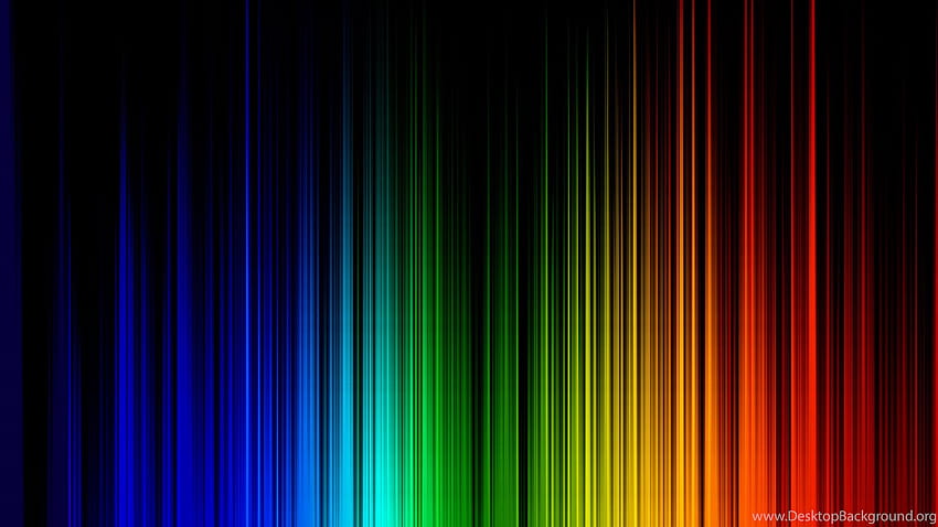 Black, Rainbow, Digital Rainbow. Background HD wallpaper