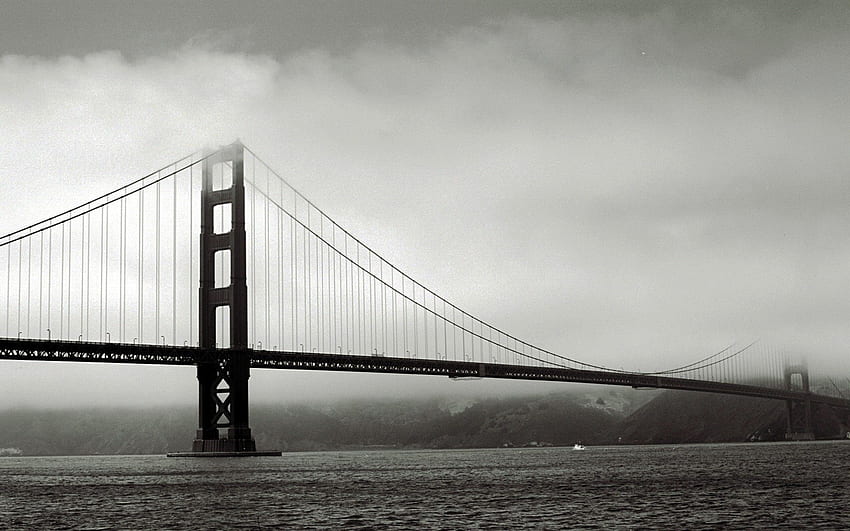 A famosa Golden Gate Bridge, a antiga e - ,,, Famosa grafia papel de parede HD
