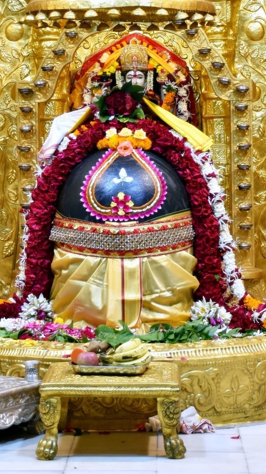 Somnath Mahadev, Somnath Temple, Golden Background HD phone wallpaper