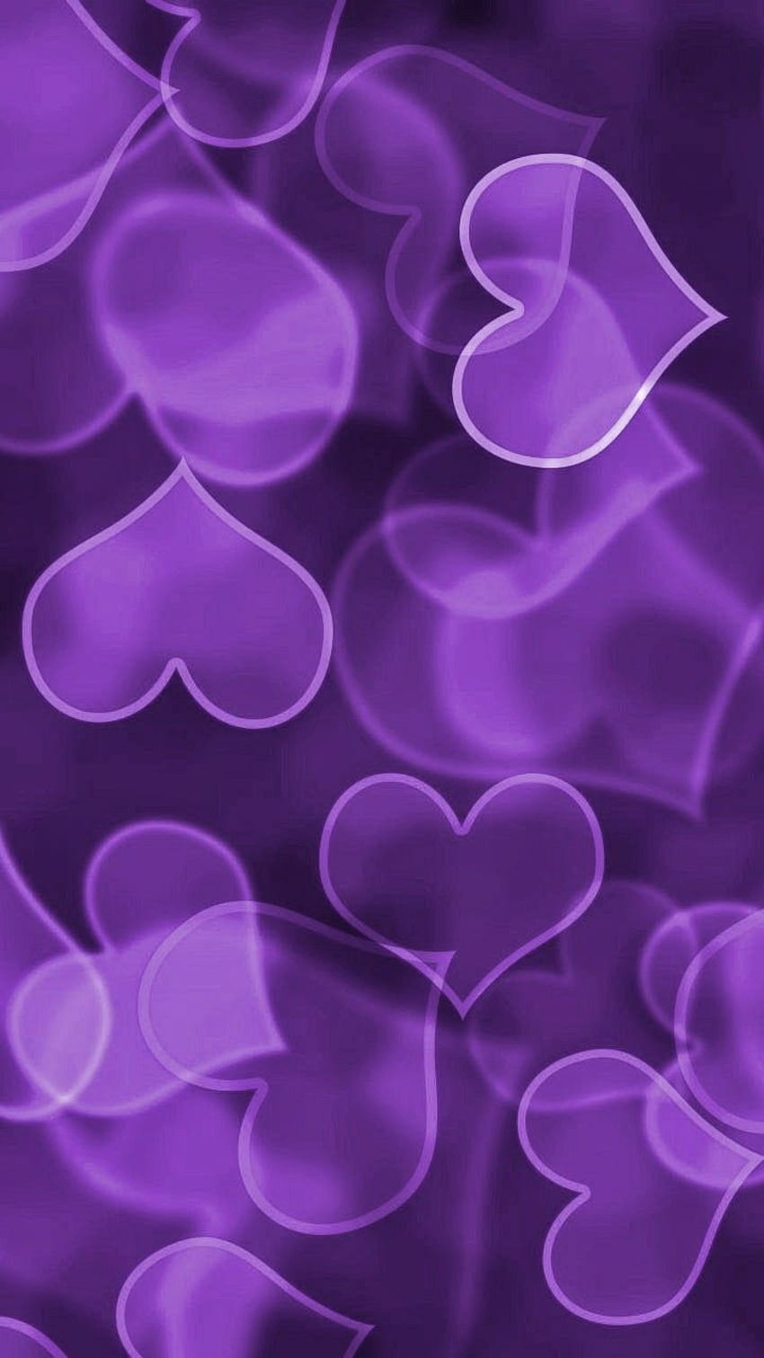 Purple Hearts. Purple , All things purple, Purple love HD phone ...