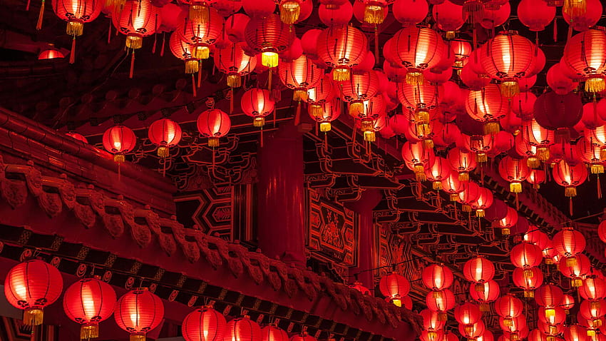 Festival de Lanternas - Laptop Estético Chinês - -, Lanternas Asiáticas papel de parede HD