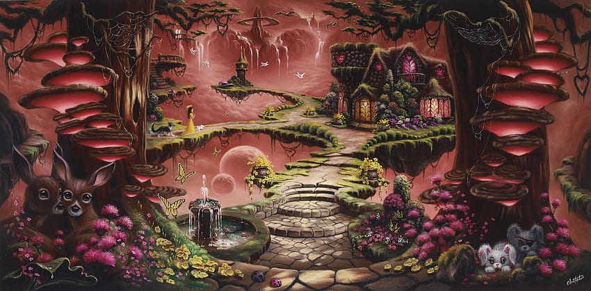 Fairy House , Fairy Tree House HD wallpaper