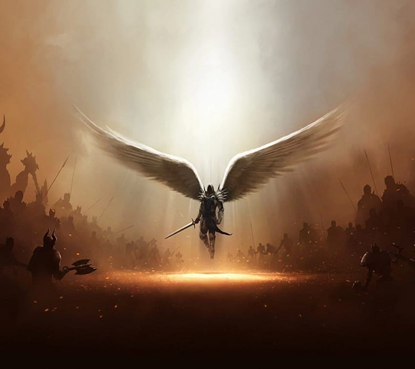 Chrześcijańscy Aniołowie Wojownicy — Bing. Anioł, niesamowite anioły kontra demony Tapeta HD