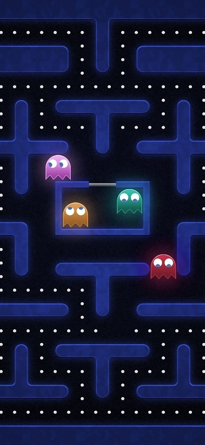 Pacman, Labyrinth, Belästigung iPhone XS MAX , Spiele , , und Hintergrund HD-Handy-Hintergrundbild