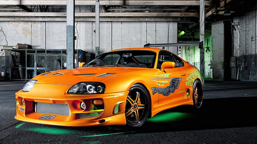 pojazdy, Tuning, Toyota, Supra, Zielony, Neon, The, Fast, And, Fast and Furious 5 Cars Tapeta HD