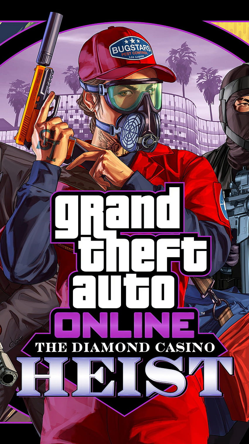 The Diamond Casino Heist, GTA Online, плакат, , Игри, GTA V HD тапет за телефон