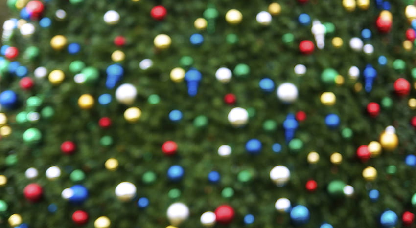 Christmas Tree Ornament Bokeh Background, Bokeh Trees HD wallpaper