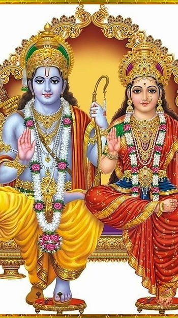Wallpaper god goddess - jai shree sita ram , jai hanuman | Facebook