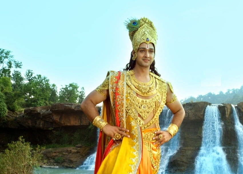 Que pensez-vous des acteurs actrices dans la version Star Plus du Mahabharat ? Quels sont vos préférés?, Mahabharat Krishna Fond d'écran HD