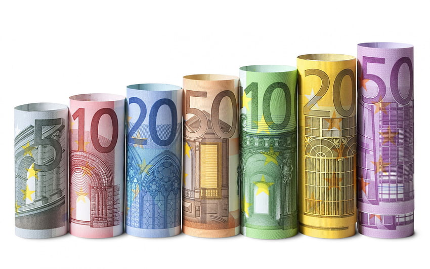 Растеж на парите, инвестиционни концепции, евро, пари, евро - евро HD тапет