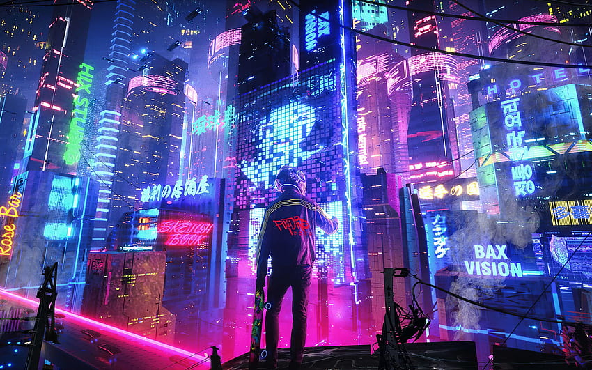 Neon City Pan Resolution , , Background, and , 1920X1200 HD wallpaper