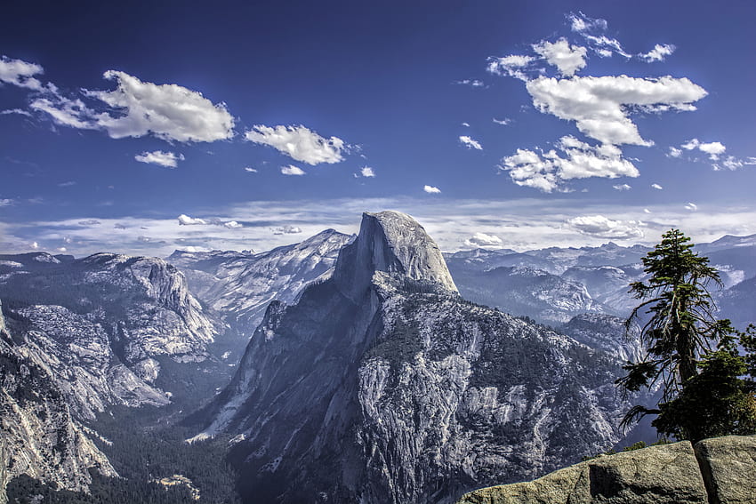Gebirge, Natur, Himmel, USA, Scheitelpunkt, USA, Tops, Kalifornien, Yosemite HD-Hintergrundbild