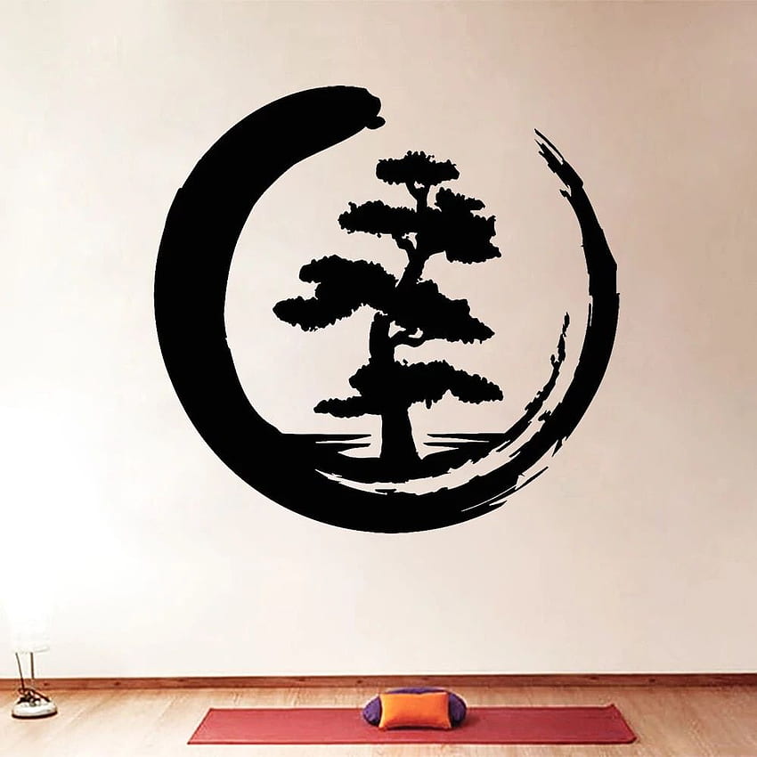 Enso Tree Of Life Wall Decal Zen Circle Buddhism Yoga Wall Sticker Vinyl Removable Home Interior Room Decoration X747. Wall Stickers. - AliExpress HD phone wallpaper