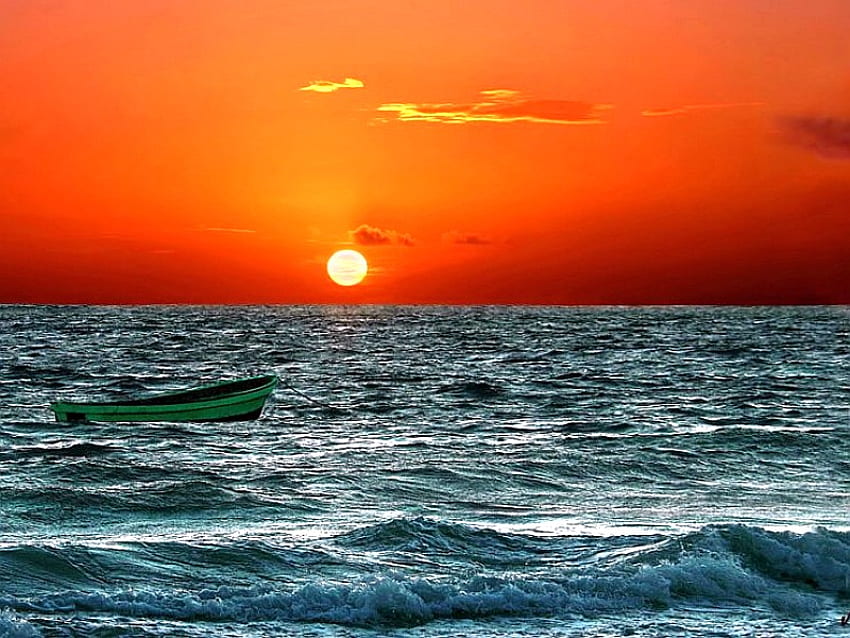 Stunning_Sunset, sea, cool, stunning, sunset HD wallpaper