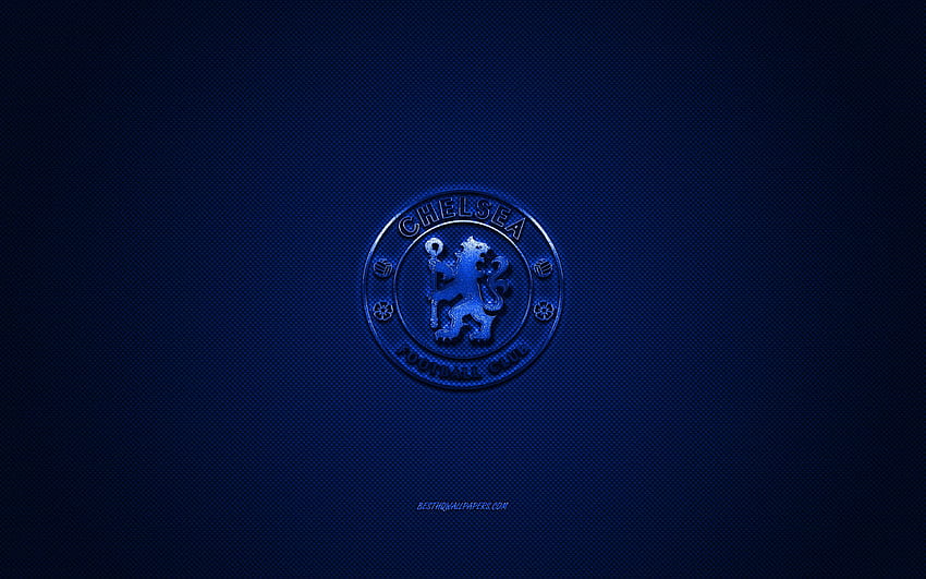 Chelsea FC, club de football anglais, bleu, bleu métallisé Fond d'écran HD