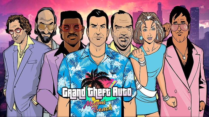 GTA VC - Background Edition [Remastered 20] mod for Grand Theft Auto: Vice City, GTA VCS HD wallpaper