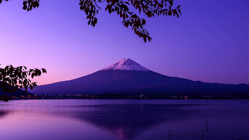 Pemandangan Malam Gunung Fuji , Alam , , dan Latar Belakang, Anime Gunung Fuji Wallpaper HD