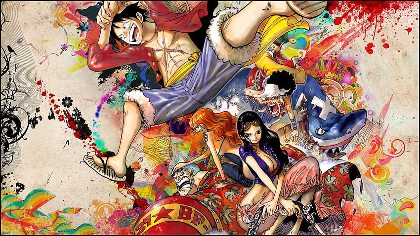 Anime Franky One Piece Nami Nico Robin Strohhutpiraten HD-Hintergrundbild