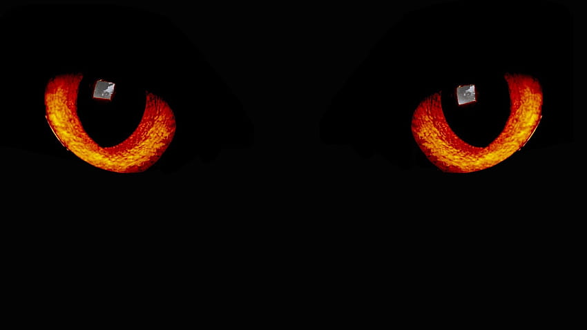 、目黒暗い赤夜猫 littleteufel 黒背景の。 黒目, 黒背景, 美術史, 血まみれの目 高画質の壁紙