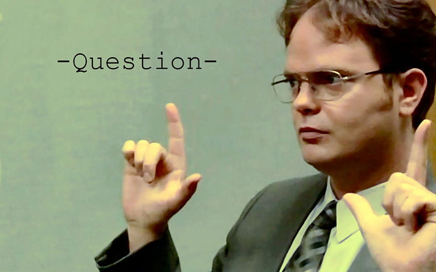 La question du Dwight Schrute Rainn Wilson Fond d'écran HD