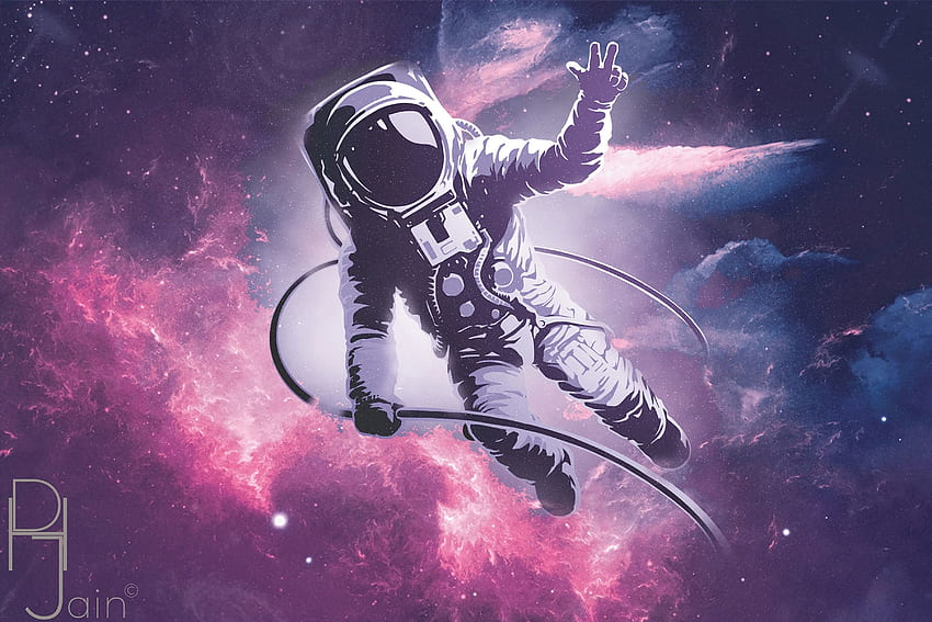 Art, Universe, Cosmonaut, Spacesuit, Space Suit HD wallpaper