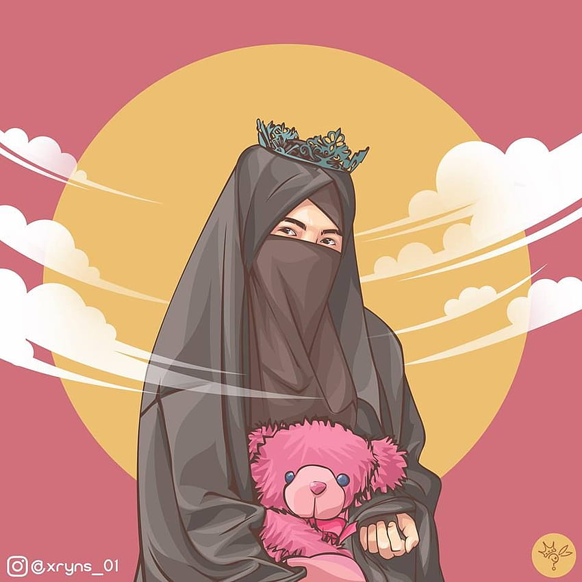 Hijab Cadar Kartun HD phone wallpaper