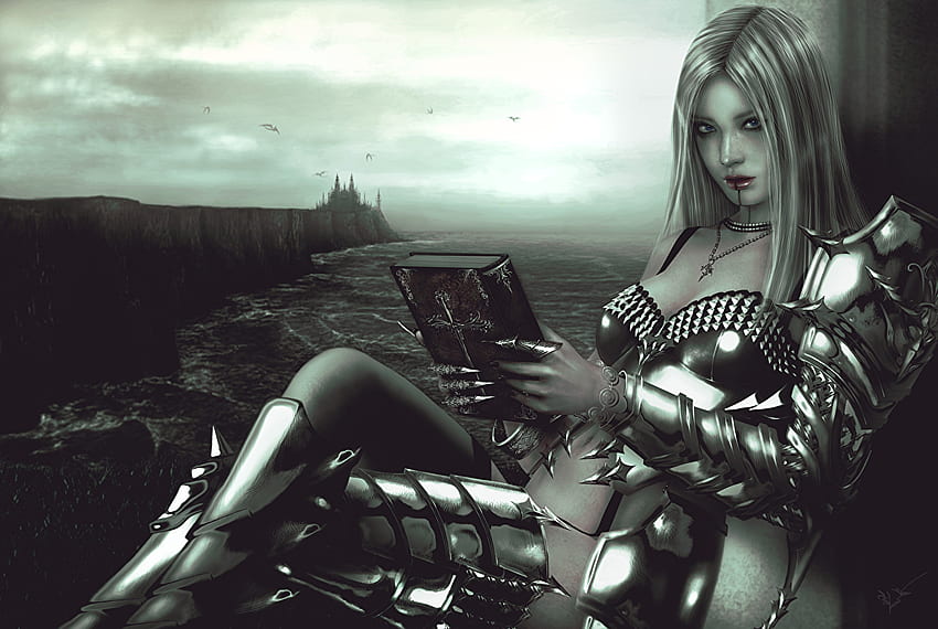 armor Gothic Fantasy Warriors Girls Fantastik kitaplar, Savaşçı Gotik HD duvar kağıdı